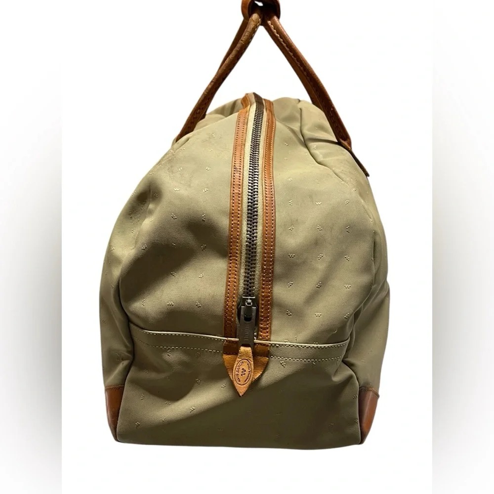 King Ranch Leather Trimmed Duffle Bag.